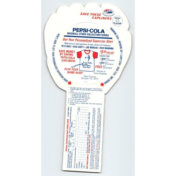 Pepsi Baseball Trading Card 1977 Mike Hargrove Texas Rangers MLB Trade Diecut - Picture 2 of 2